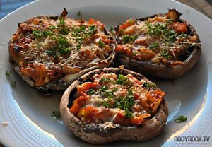 Portobello Mushroom Pizzas