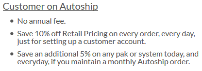 Customer on Autoship