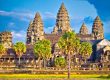 Famous Angkor Wat temple in Cambodia