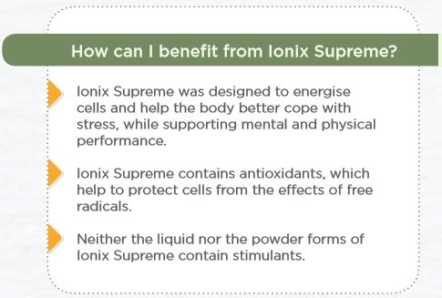 Benefits of Ionix Supreme