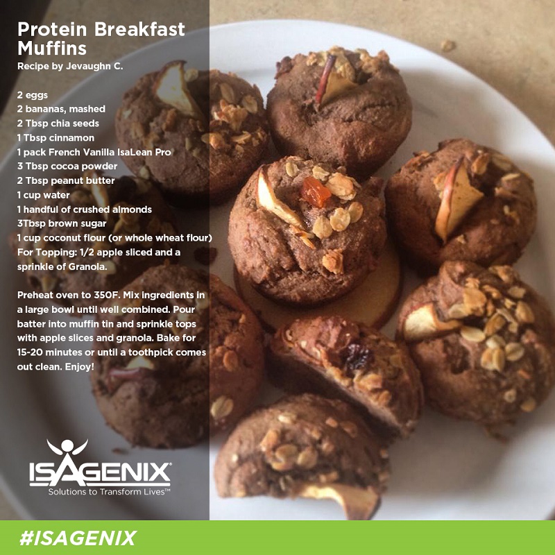 Isagenix Protein Breakfast Muffins