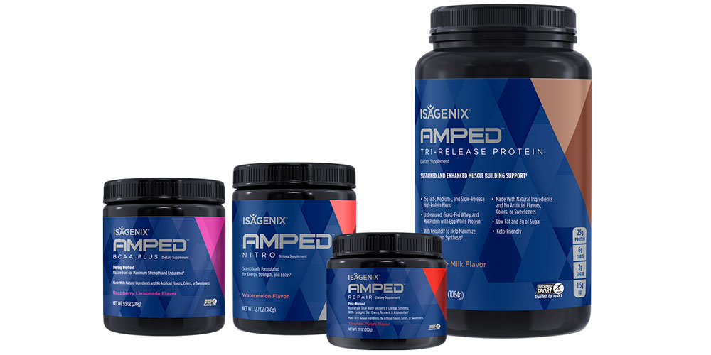 Isagenix’s New Product Line is Here to Amplify Your Workouts Isagenix's New Product Line is Here to Amplify Your Workouts