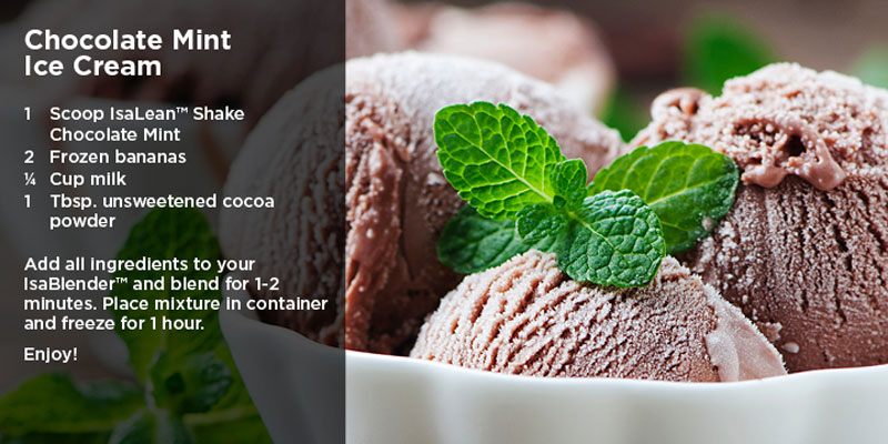 Isagenix Choc Mint Ice Cream