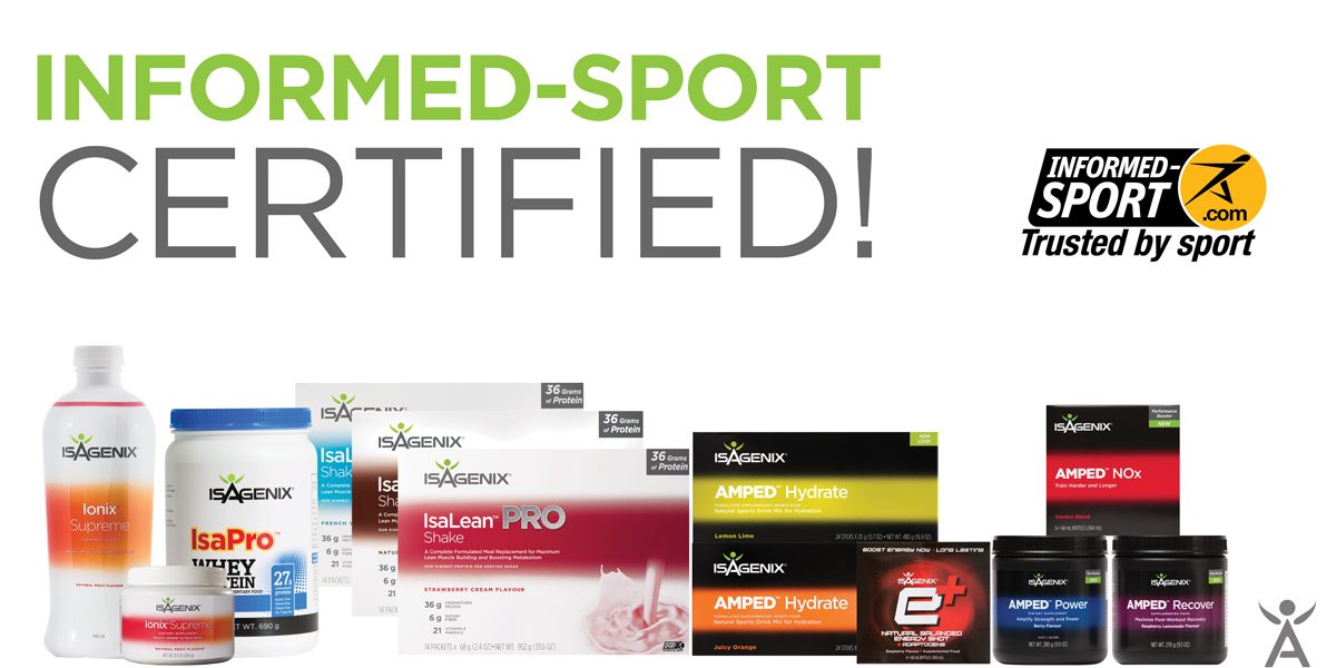 Isagenix Performance Products Now Informed-Sport Certified!