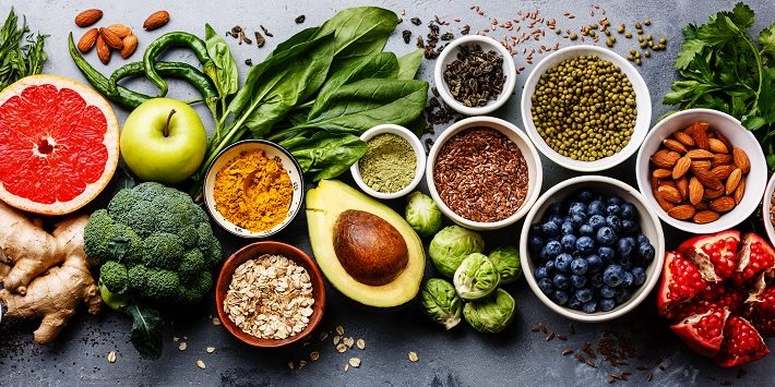 Healthy, unprocessed food Healthy, unprocessed food